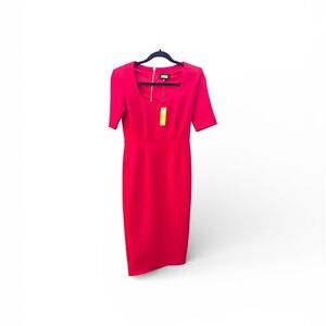 Alexia Admor Vibrant Red Midi Dress